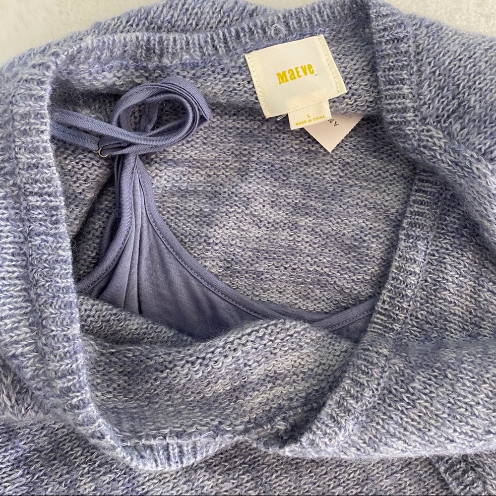 Anthropologie Maeve Layered Arasbeque Dress Blue size L - Picture 12 of 16